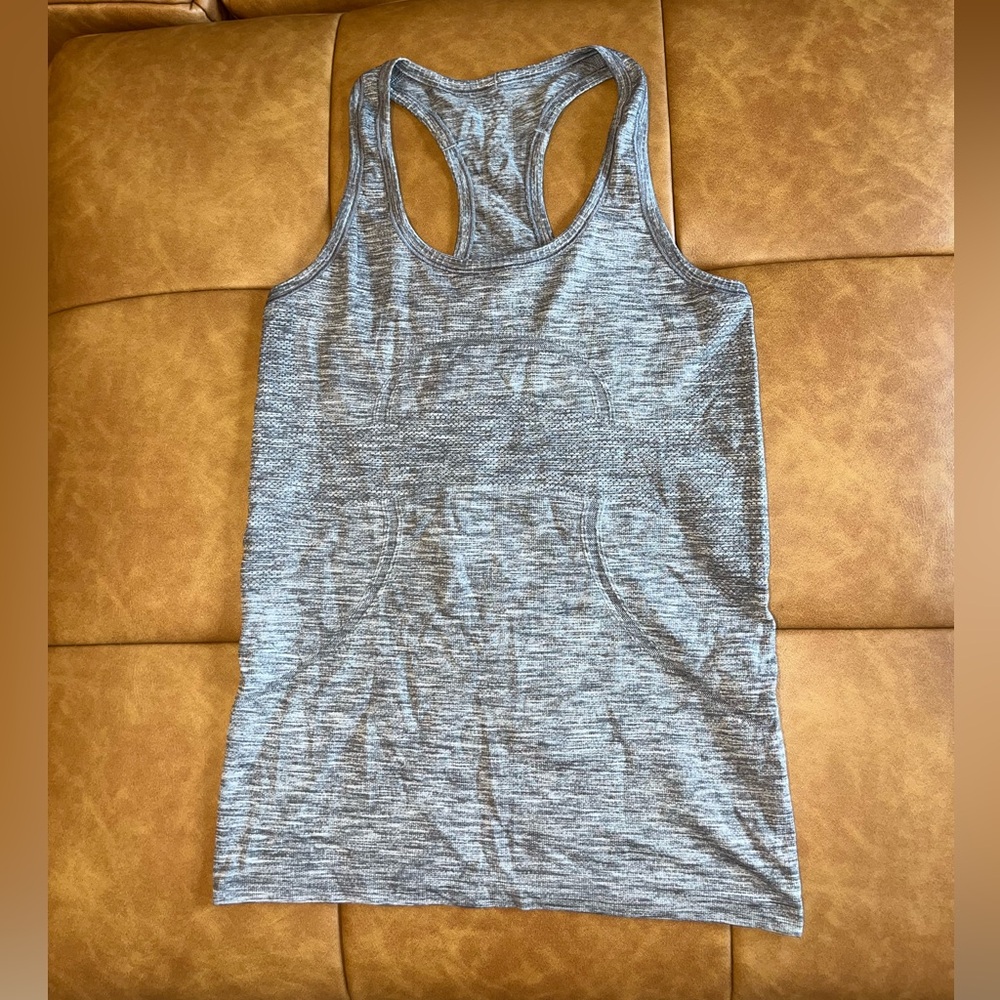 lululemon Grey Racerback Tank Top